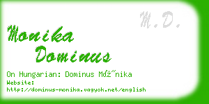 monika dominus business card